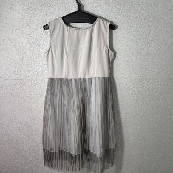 Gray chiffon babydoll dress   - Picture 1 of 6